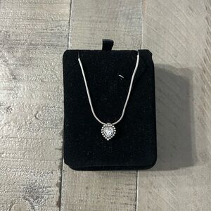 Brighton Silver Heart Pendent Necklace and Earring